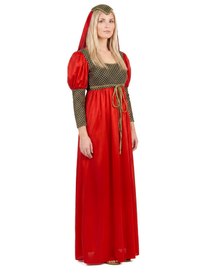 Déguisement médiéval rouge femme 3