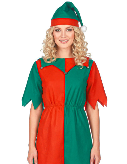 Déguisement elfe bicolore femme Noël 6