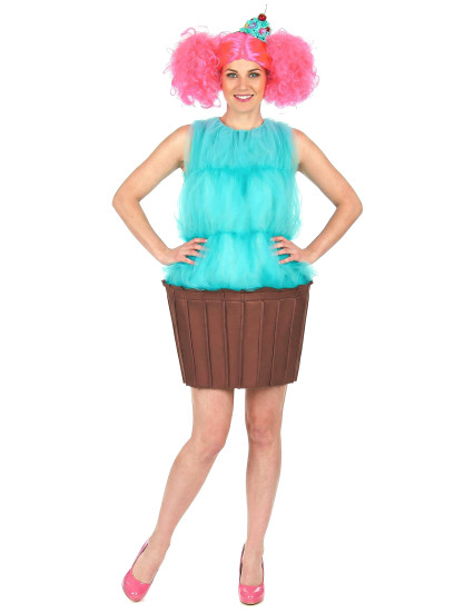 Déguisement cupcake turquoise femme 1