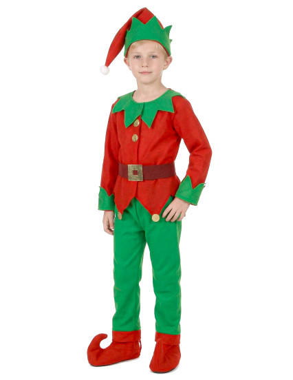 Déguisement complet elfe de Noël enfant 4