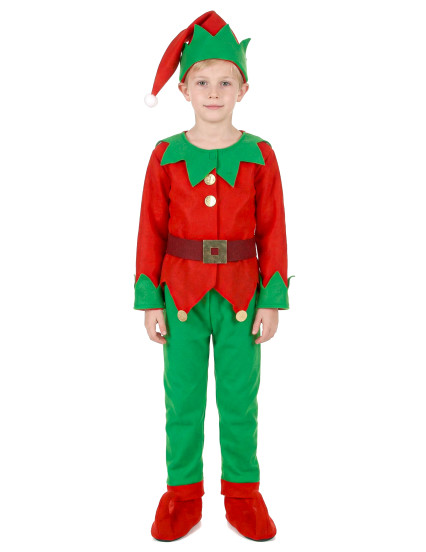Déguisement complet elfe de Noël enfant 6