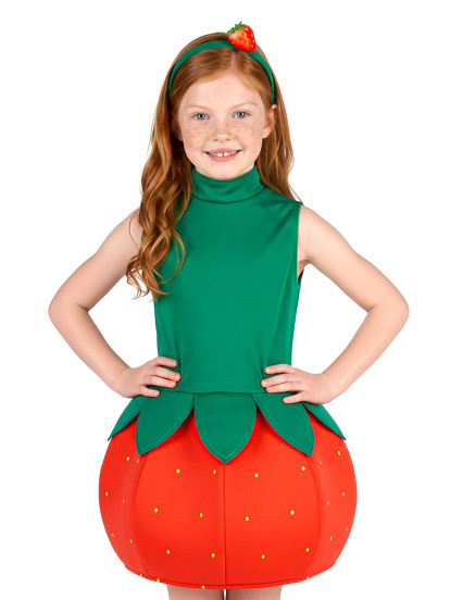 Déguisement robe fraise fille 6