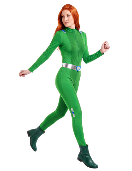 Déguisement Totally Spies™ vert Sam femme	 2