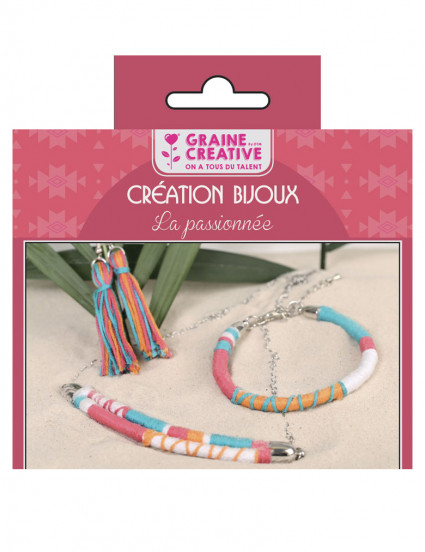 Kit création de bijoux parure multicolore 12,5 x 13 cm complet 1