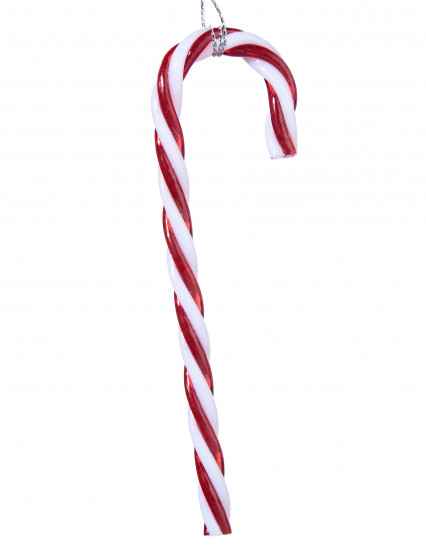3 suspensions sucre d'orge 12,5 cm rouges et blanches 1