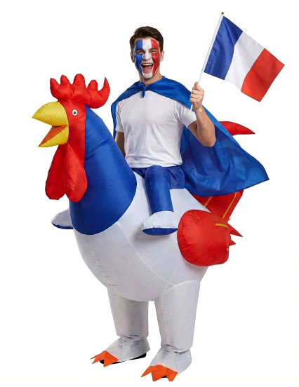 Déguisement gonflable coq adulte 1