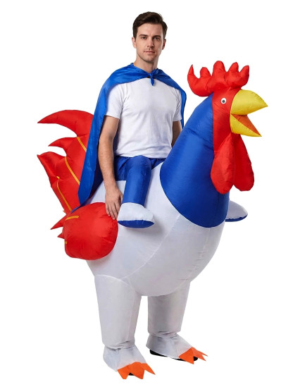 Déguisement gonflable coq adulte 2
