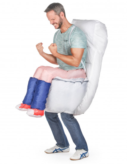 Déguisement humoristique toilette gonflable adulte 2