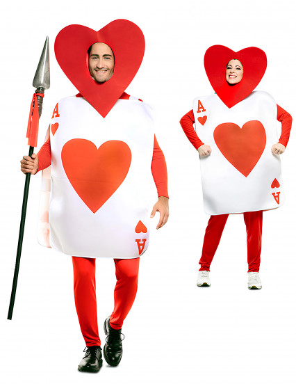 Déguisement As de cœur adulte 2