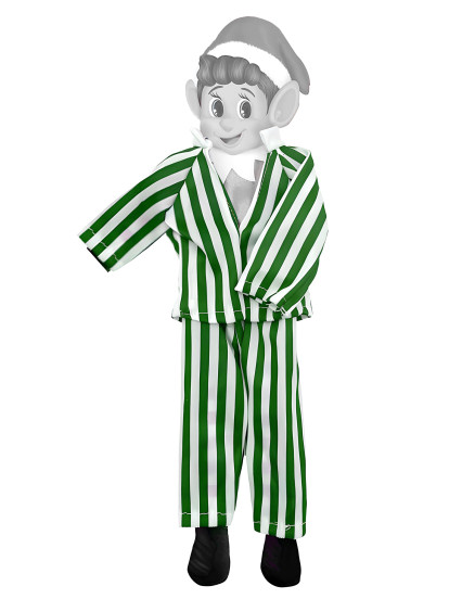 Pyjama vert pour poupée lutin farceur 1