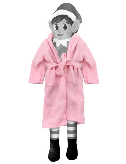 Robe de chambre rose pour poupée lutin farceur 1