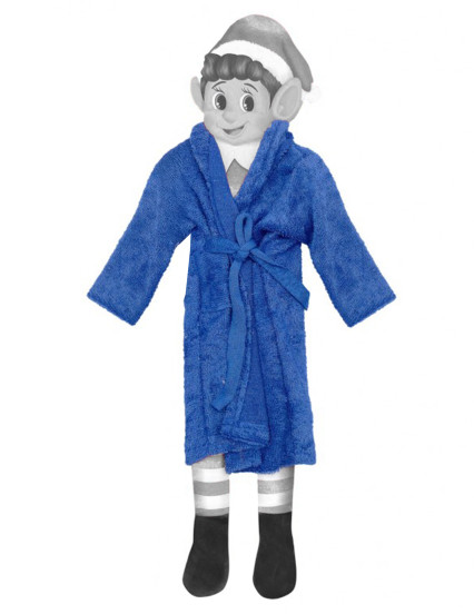 Robe de chambre bleue pour poupée lutin farceur 1