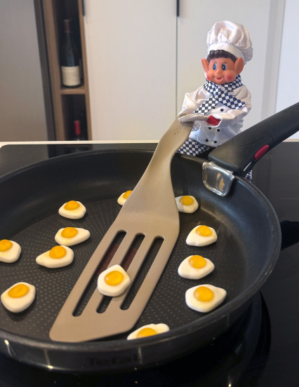 Déguisement cuisinier 4 pièces pour poupée lutin farceur 3