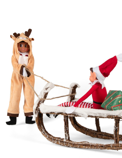 Déguisement renne de Noël pour poupée lutin farceur 2