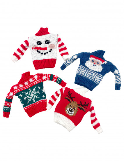 Pull de noël pour poupée lutin farceur aléatoire 1