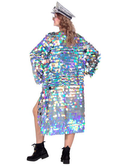 Veste longues à grosses paillettes luxe femme 2