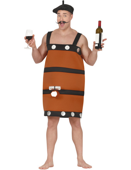 Déguisement tonneau de vin humoristique adulte 1