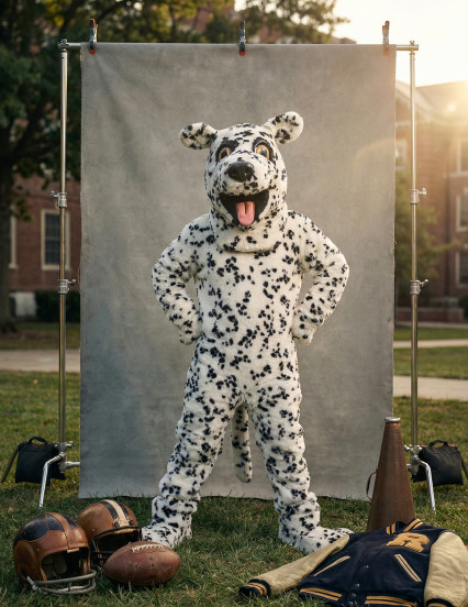 Déguisement mascotte chien dalmatien adulte 2