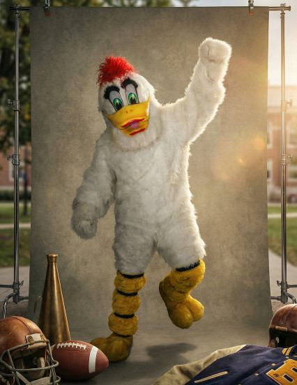 Déguisement mascotte canard blanc adulte 2