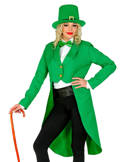 Veste queue de pie verte St Patrick femme 2