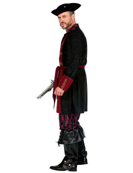 Déguisement pirate noir et bordeaux luxe homme 3