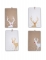 4 sachets en papier blanc et kraft rudolph 29 x 17,5 cm rennes de Noël