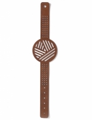Vue à plat du support du kit bracelet à broder motifs géométriques pour enfant